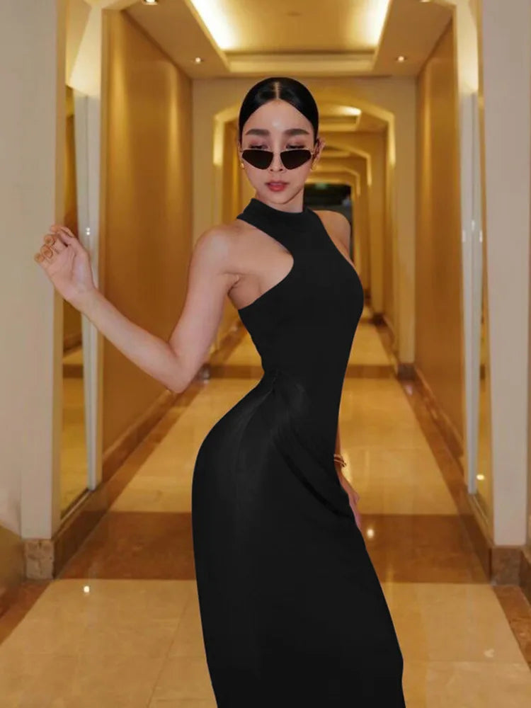 שמלת מקסי גב פתוח דגם Marina