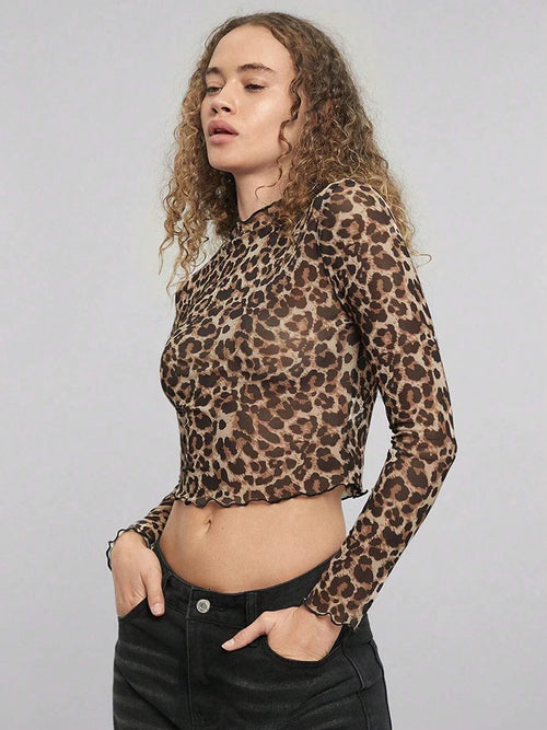 חולצה מנומרת רשת דגם Zara