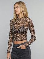 חולצה מנומרת רשת דגם Zara